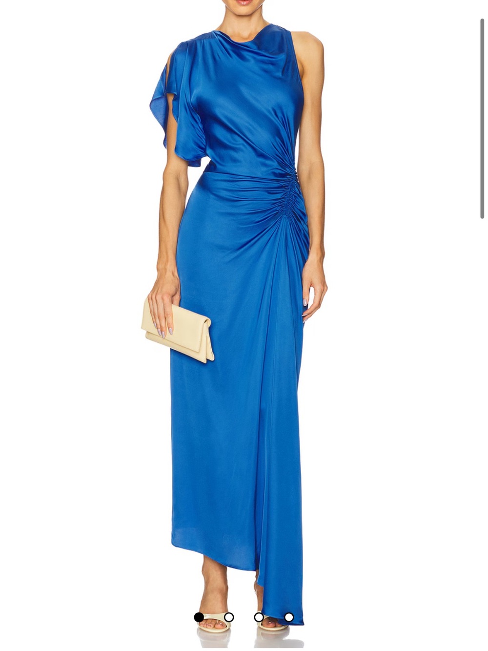 A.L.C. Asymmetrical One-Shoulder Dress in Lapis Blue